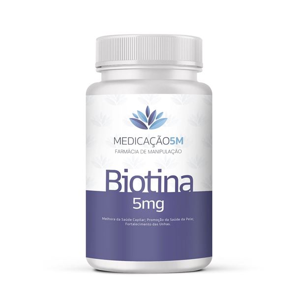 Biotina 5mg 60 Cápsulas