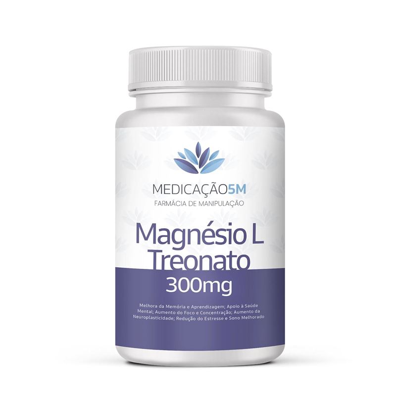 Magnésio L Treonato 300mg em Cápsulas