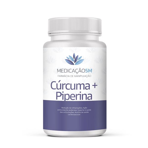 Cúrcuma + Piperina em Cápsulas