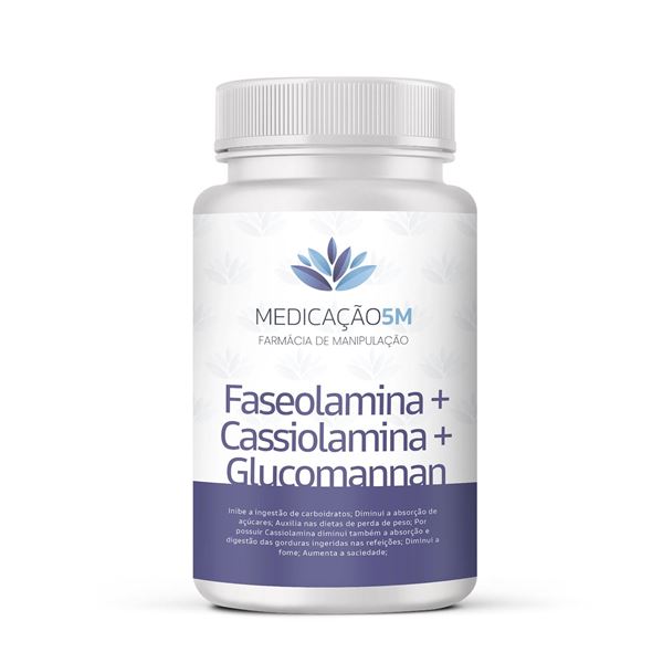 Faseolamina + Cassiolamina + Glucomannan em Cápsulas